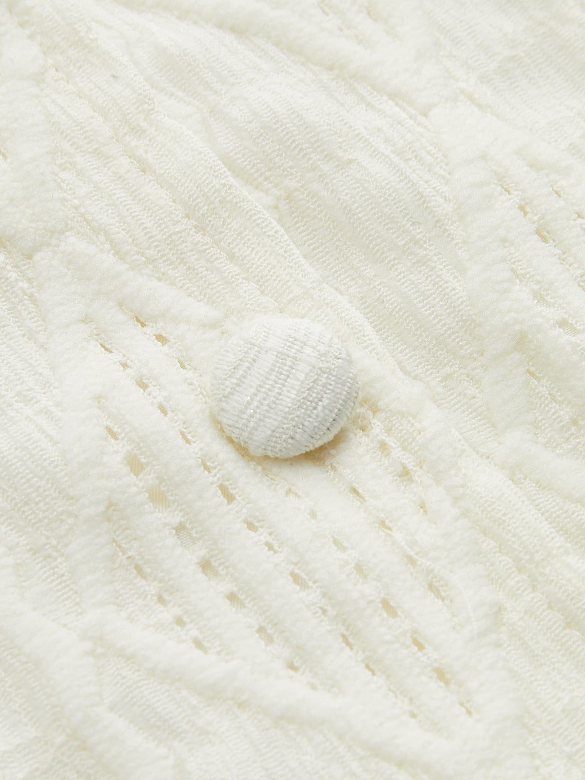 Cable Knit Button-Down Tank Top