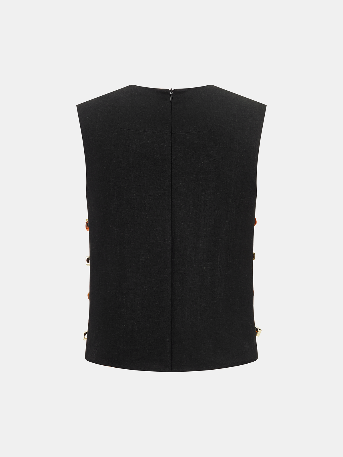 Tortoiseshell Detail Sleeveless Top & Shorts Set