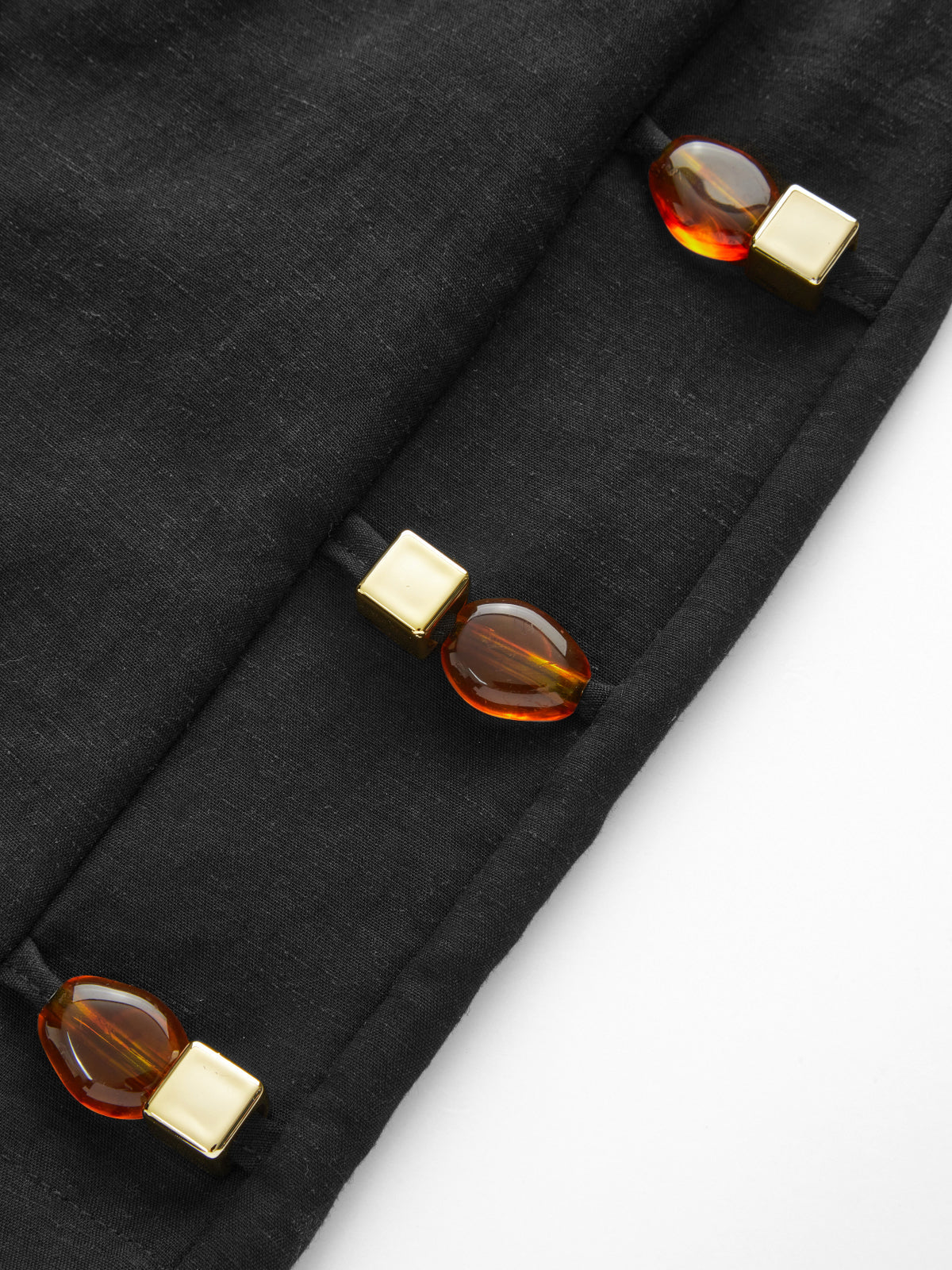 Tortoiseshell Detail Sleeveless Top & Shorts Set