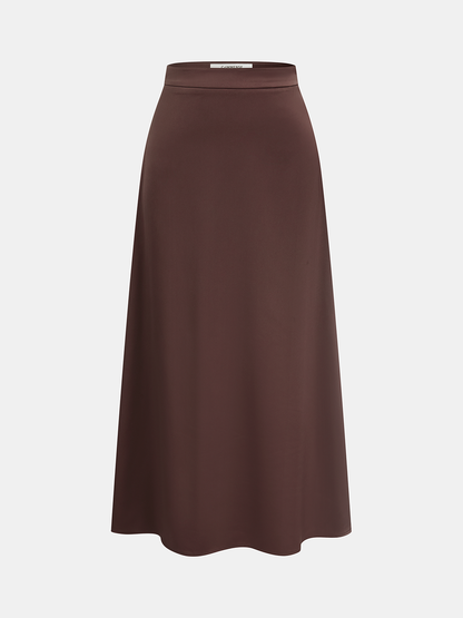 Ruched Asymmetrical Top & Midi Skirt Set