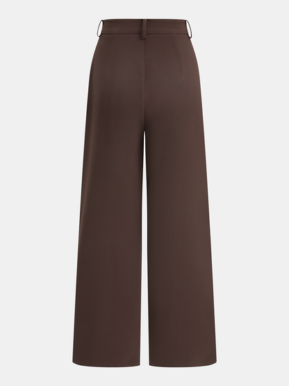 Sleeveless Vest & Wide Leg Pants Set