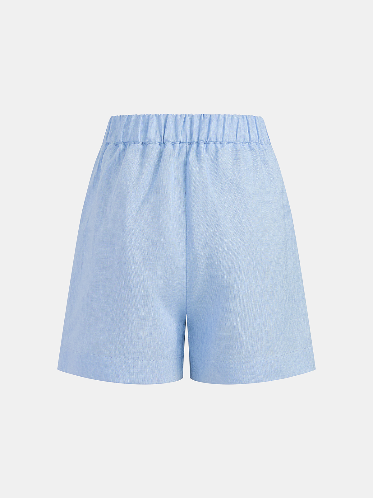 Tencel Blend Halter Buttoned Vest & Shorts Set
