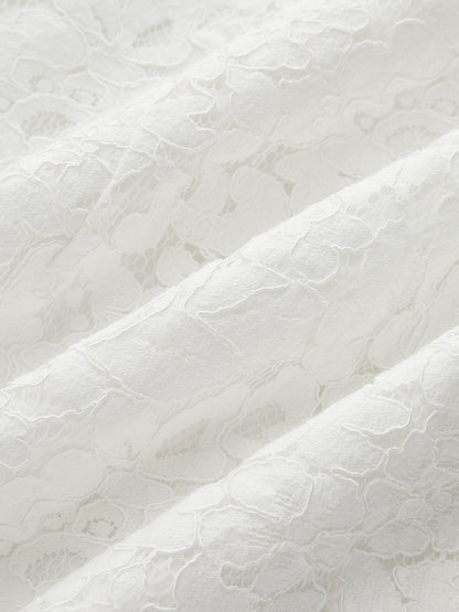 Cheongsam Style Lace Short Sleeve Dress