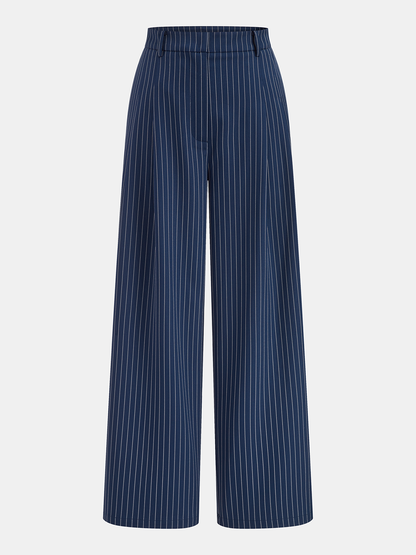 One-Shoulder Striped Top & Pants Set