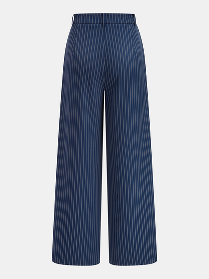 One-Shoulder Striped Top & Pants Set
