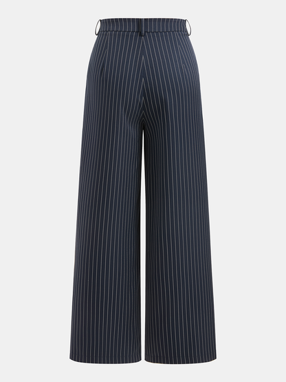 Pinstripe Cami Top & Wide Leg Pants Set