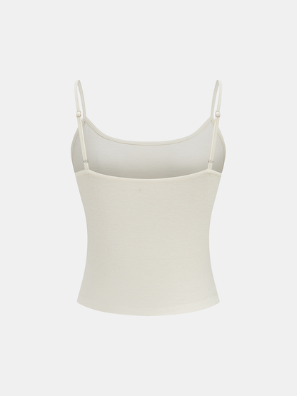 Camisole & Loose Asymmetric Blouse Two-Piece Set