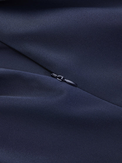 Metal Buckle Cap Sleeve Satin Top