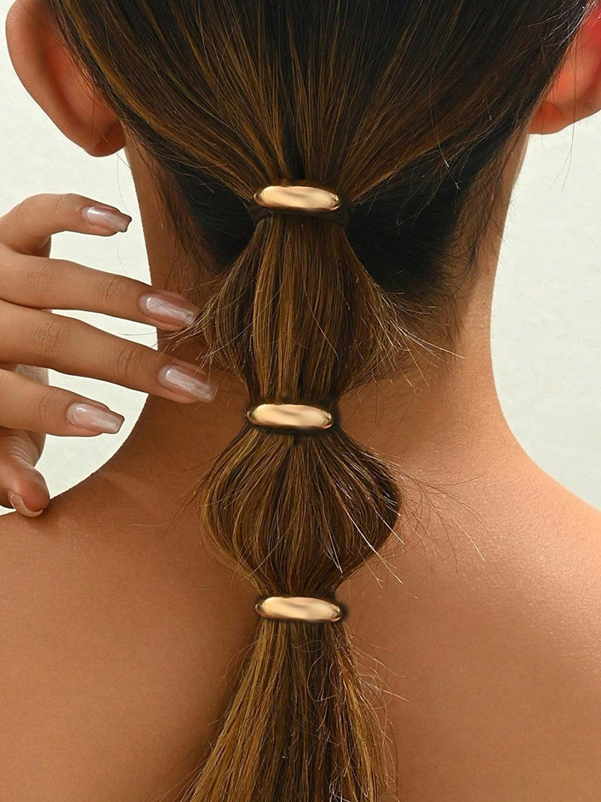 Single Piece Minimalist Smooth Oval Hair Stick
