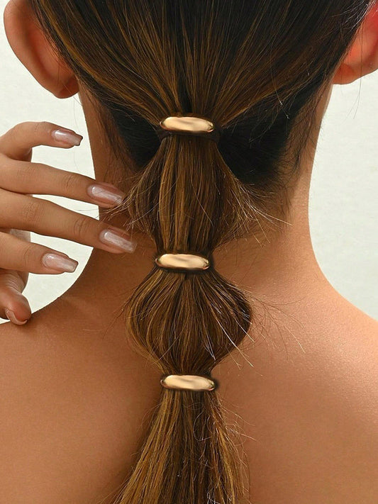 Single Piece Minimalist Smooth Oval Hair Stick