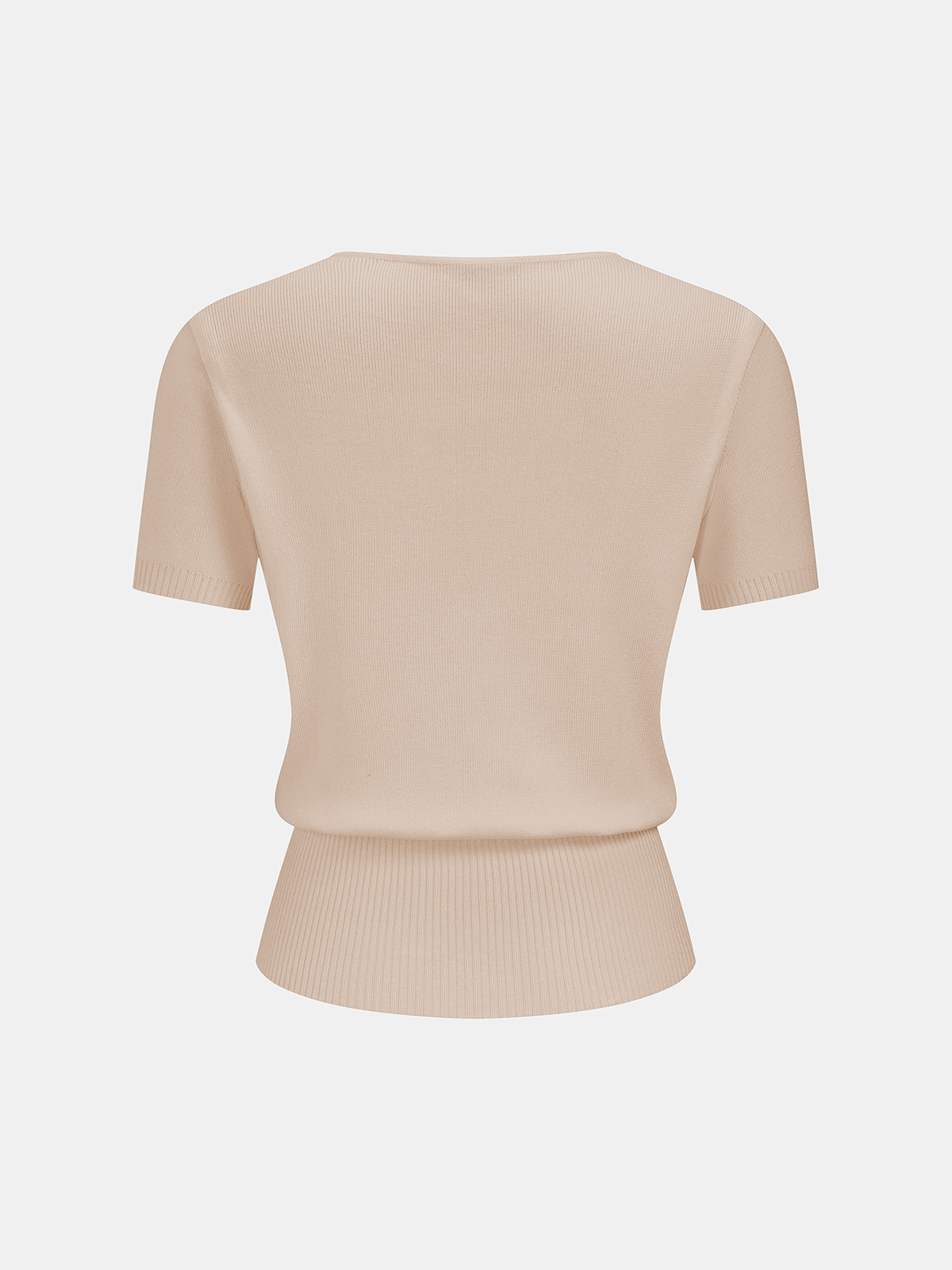 Horsebit Knit Short-Sleeve Top