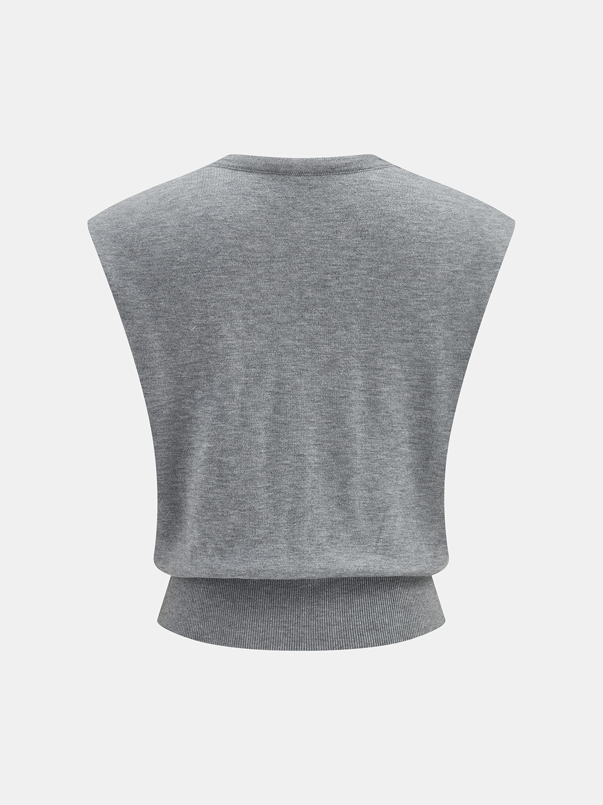 Detachable Scarf Sleeveless Knit Top