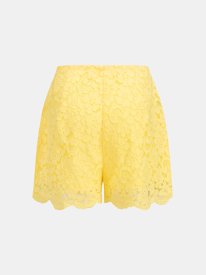 Lace Sleeveless Top & Shorts Set