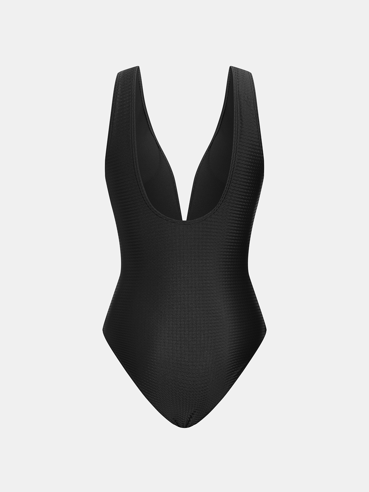 Deep V One Piece Swimsuit & Printed Sarong Set