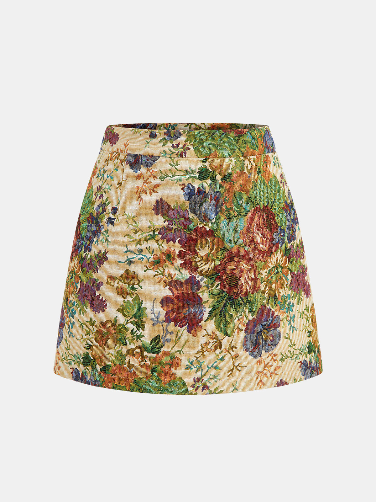 Floral Print Vest & Mini Skirt Set
