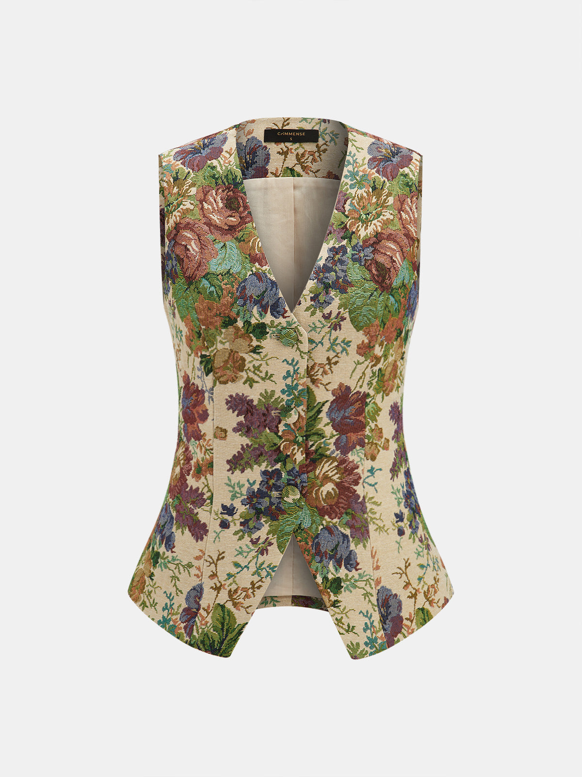 Floral Print Vest & Mini Skirt Set