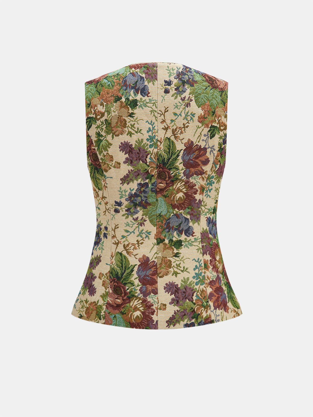 Floral Print Vest & Mini Skirt Set