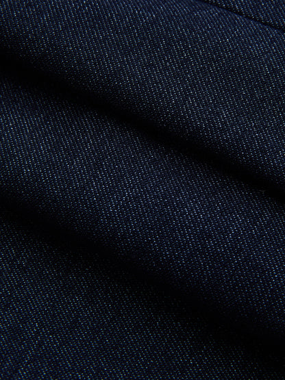 Faux Denim Tailored Vest