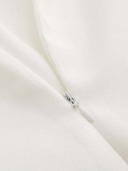 Mock Neck Sleeveless Asymmetrical Hem Blouse