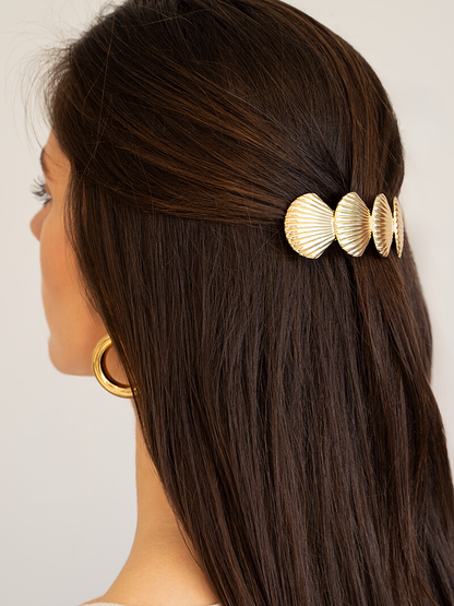 Shell-Shaped Metal Hair Clip