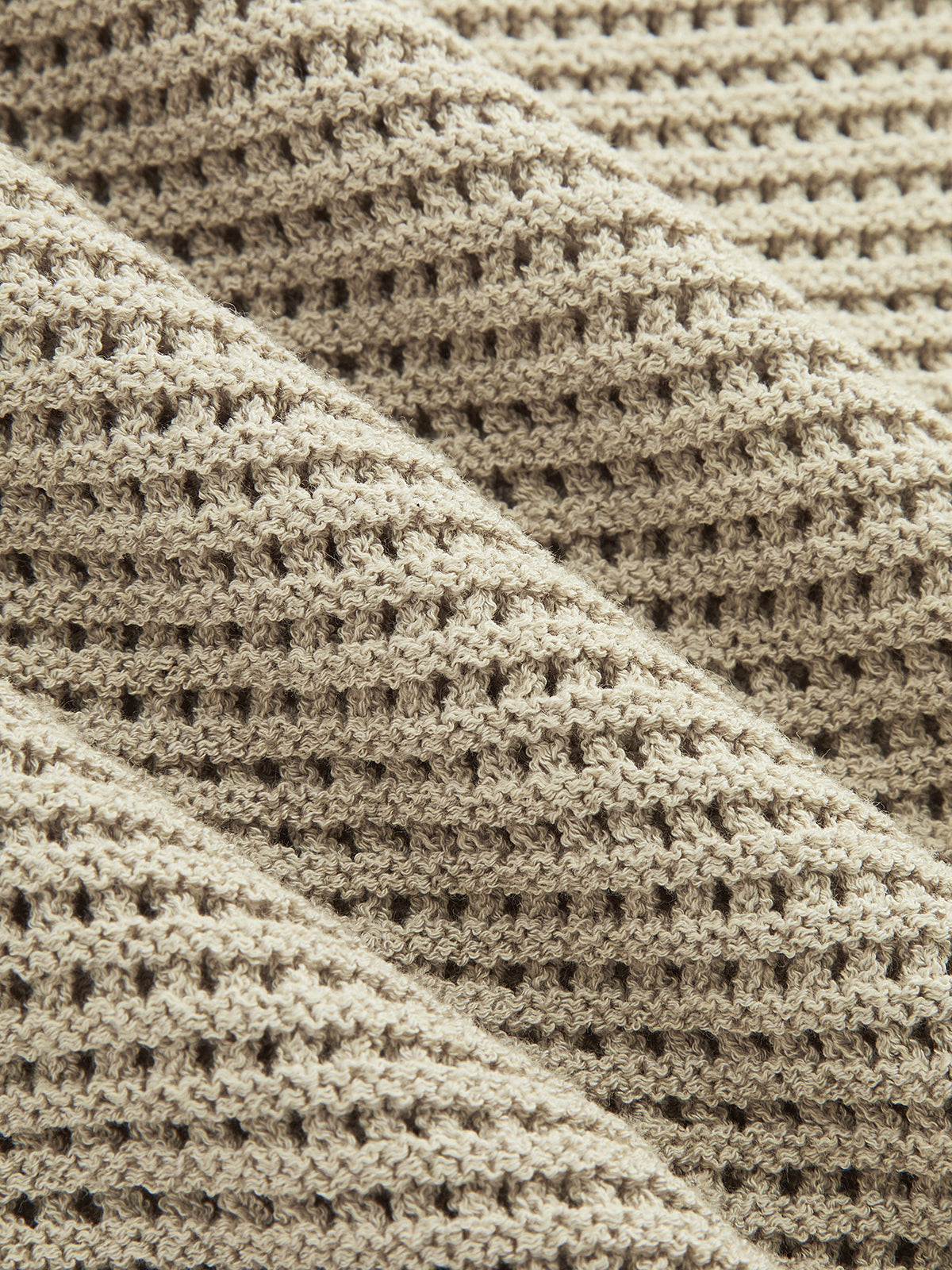 Open Knit Sleeveless Tank Top & Shorts Set