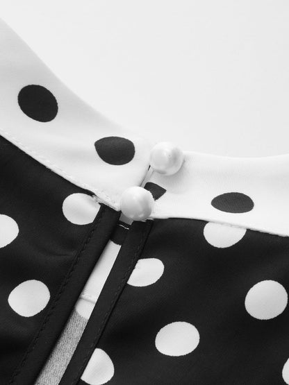 Tie Front Polka Dot Halter Top