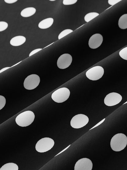 Tie Front Polka Dot Halter Top