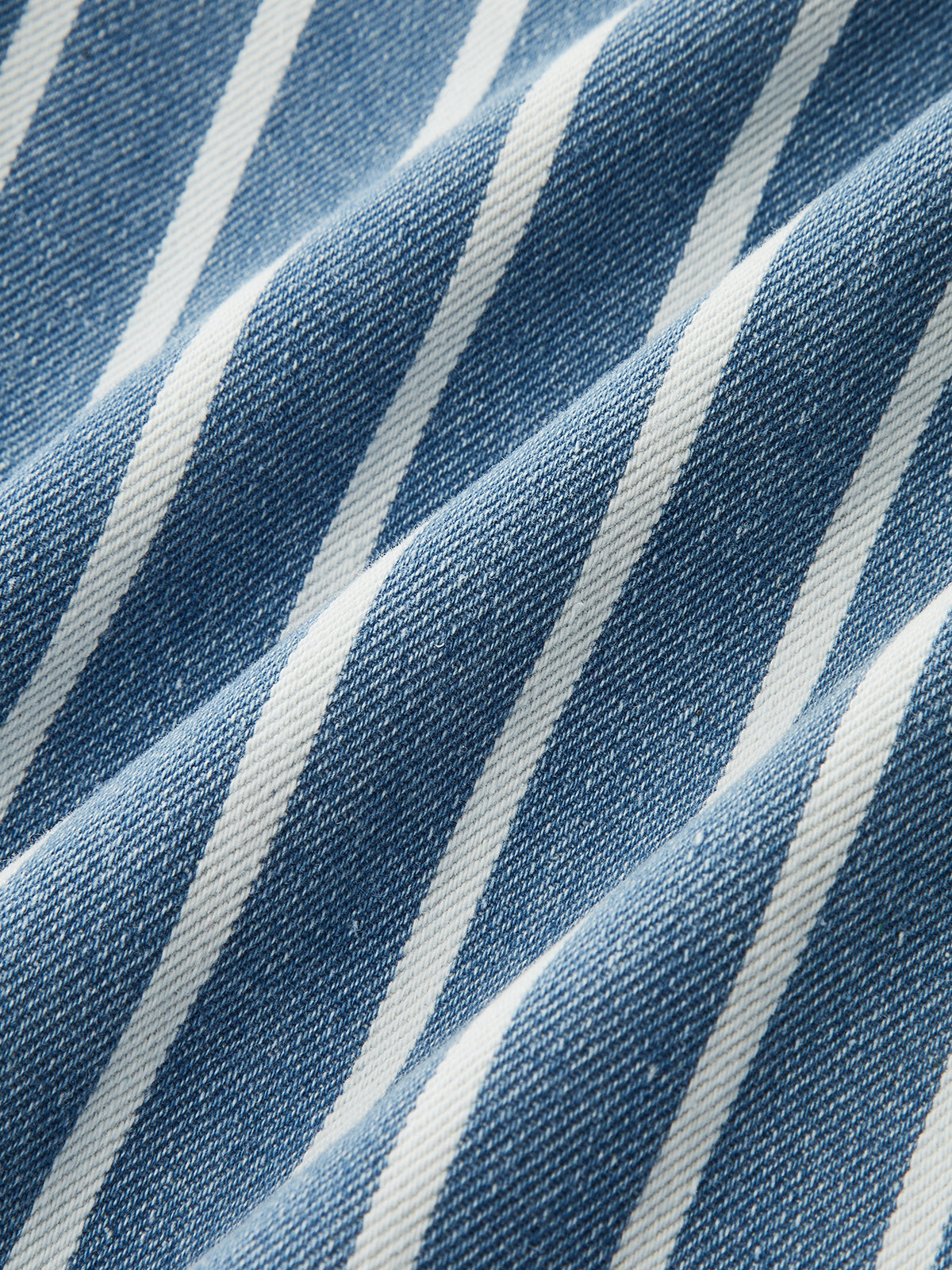 Striped Straight-Leg Denim Pants