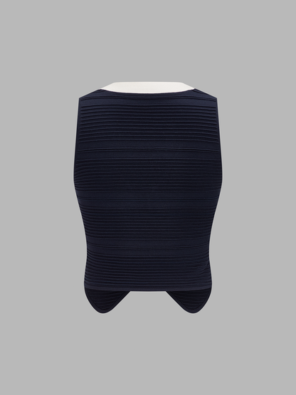 Contrast Trim Knit Co-Ord Set