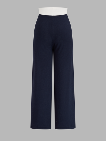 Contrast Trim Knit Co-Ord Set