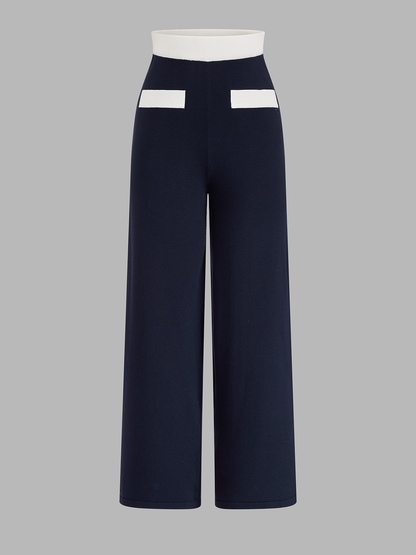 Contrast Trim Knit Co-Ord Set