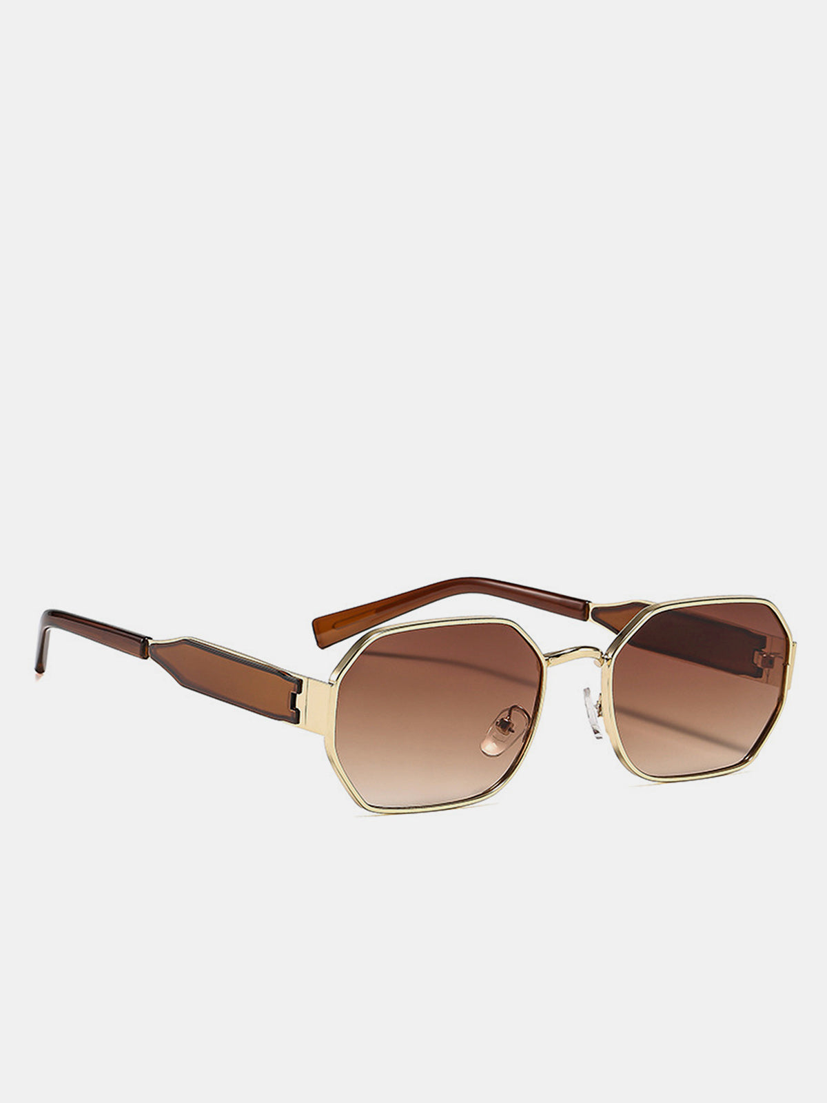 Retro Polygonal Gradient Lens Sunglasses