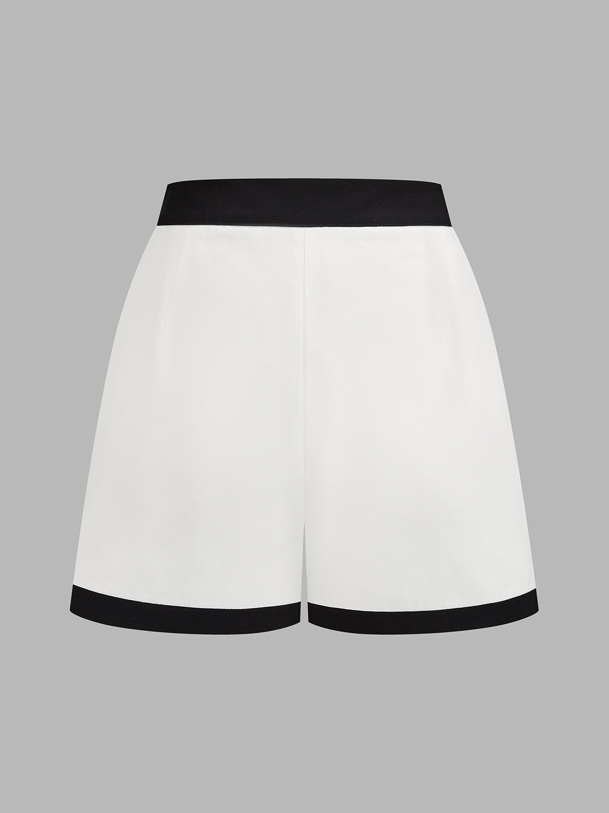 Contrast Trim Sleeveless Shirt & Shorts Set