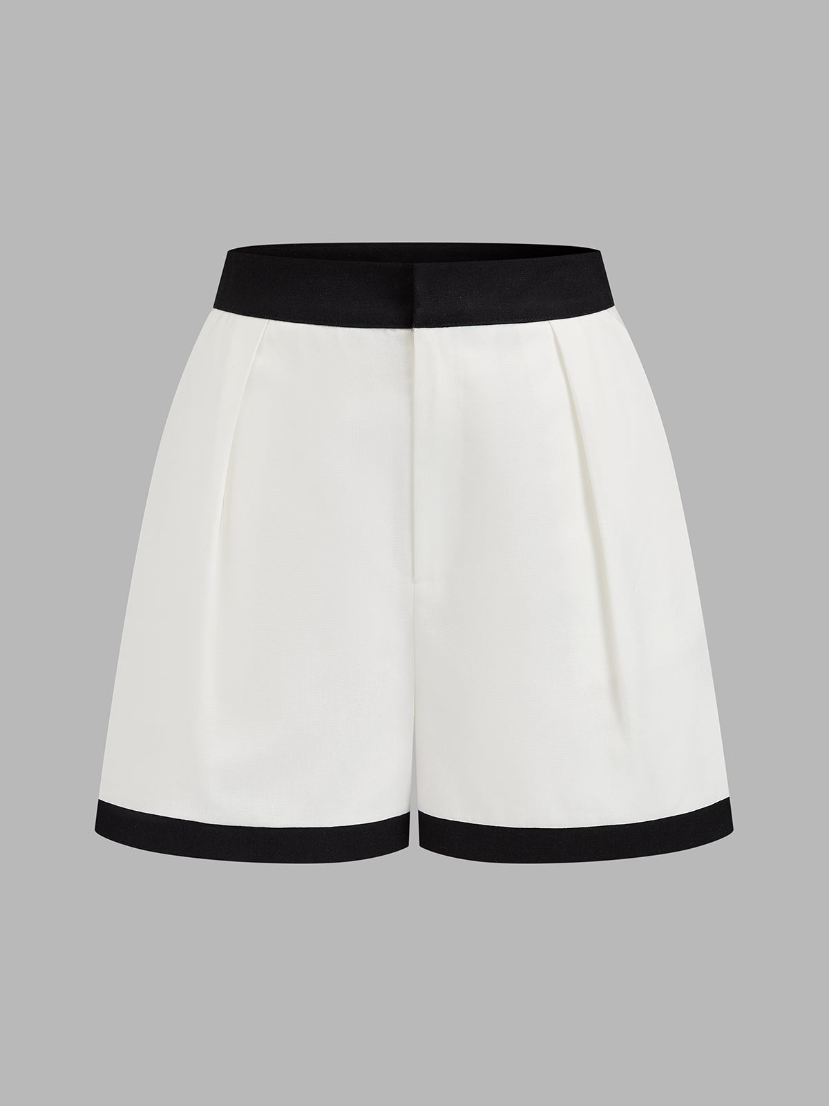 Contrast Trim Sleeveless Shirt & Shorts Set