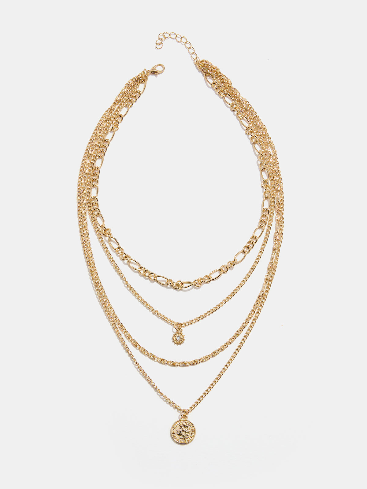 Multi Layer Coin Pendant Necklace