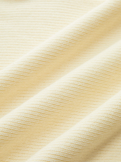 Buckle Strap Off Shoulder Ribbed Knit Top