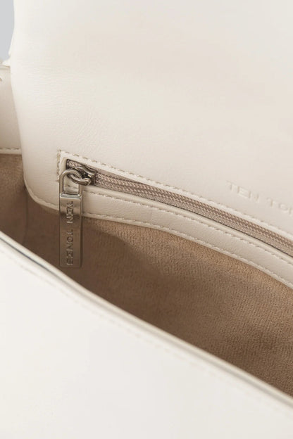 TEN TONES Azure Weave Bag White