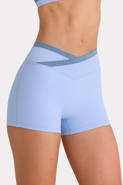 Soft Active Shorts  in Sky