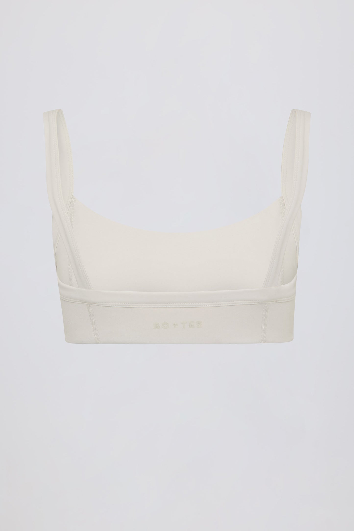 Soft Active Seam-Detail Sports Bra in Oat