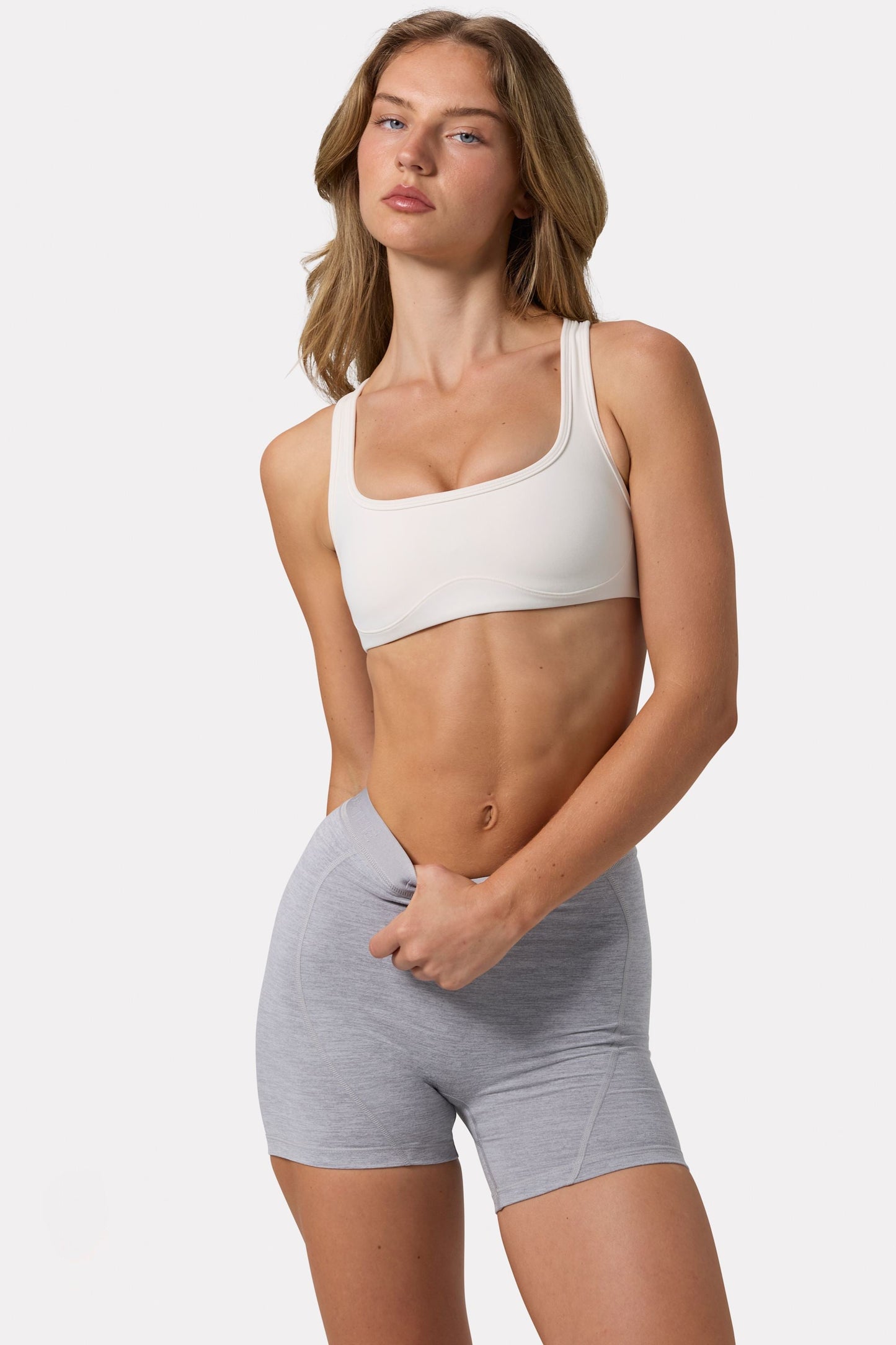 Soft Active Sports Bra in White