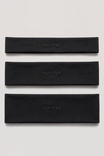 Soft Active Headband 3-Pack in Black