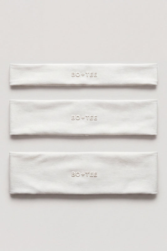 Soft Active Headband 3-Pack in Coconut