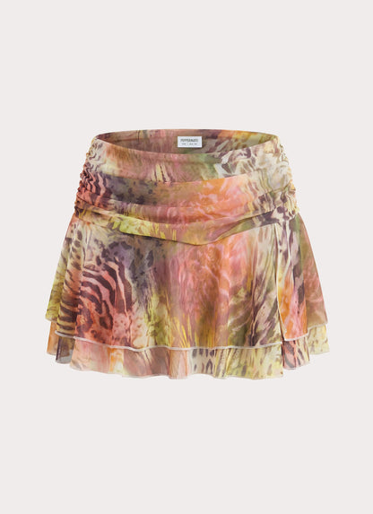Cherry Bomb Mini Skort - Mystique Leopard