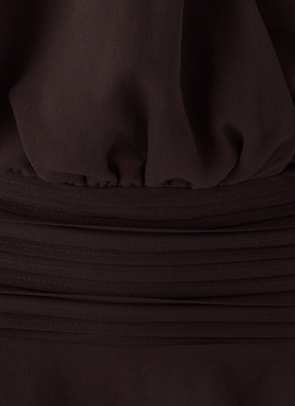 Elisana Mini Dress - Chocolate