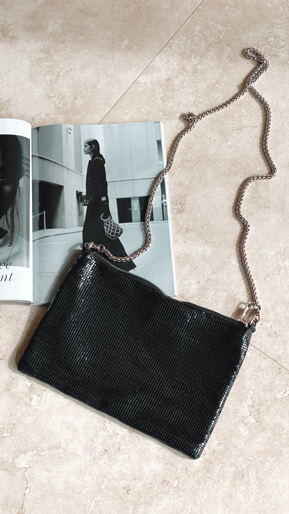 Chain Mesh Bag - Black