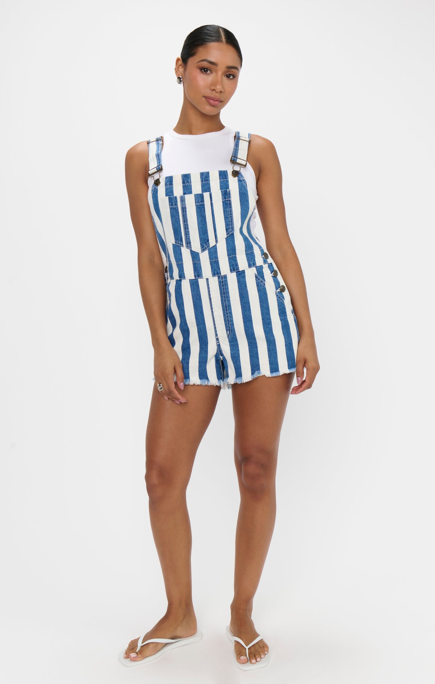 Georgia Overalls ~ Sonoma Stripe