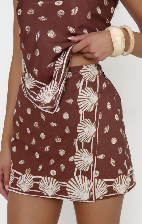 Casey Mini Skirt ~ Cocoa Coast