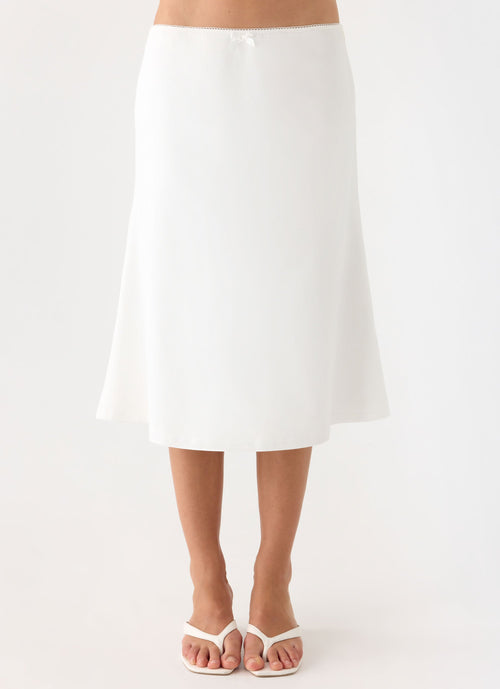 Marquas Midi Skirt - White