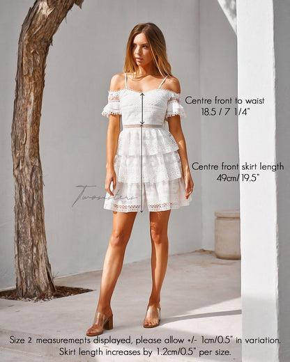 Melinda Dress - White