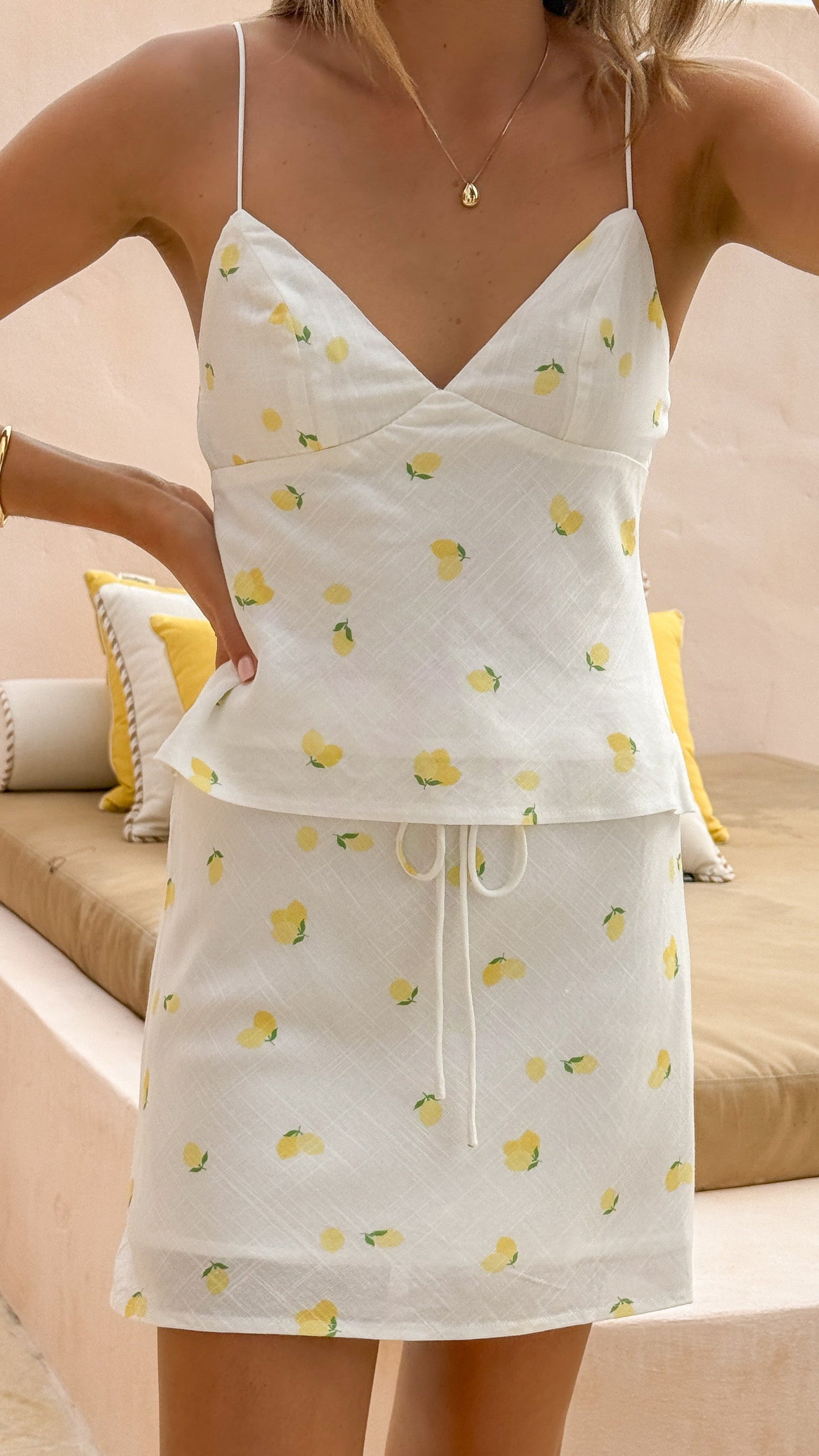 Zatanna Mini Skirt - Limone
